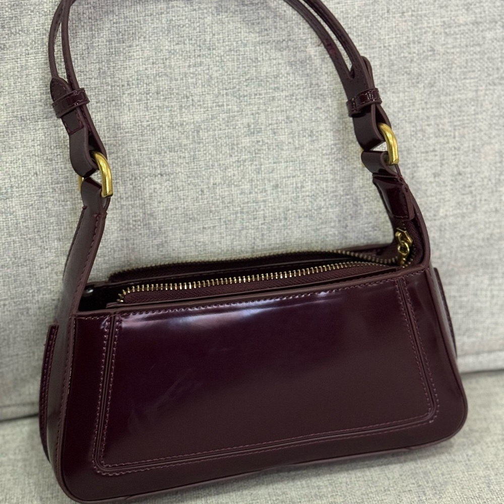 Zara Brown Mini Bag with Gold Hardware